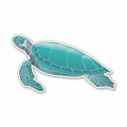 Sticker Tortue de mer (Devant)