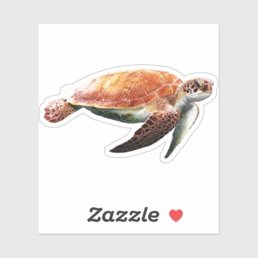 Sticker Tortue de mer (Feuille)