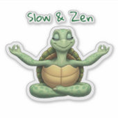 Sticker Tortue de Yoga (Devant)