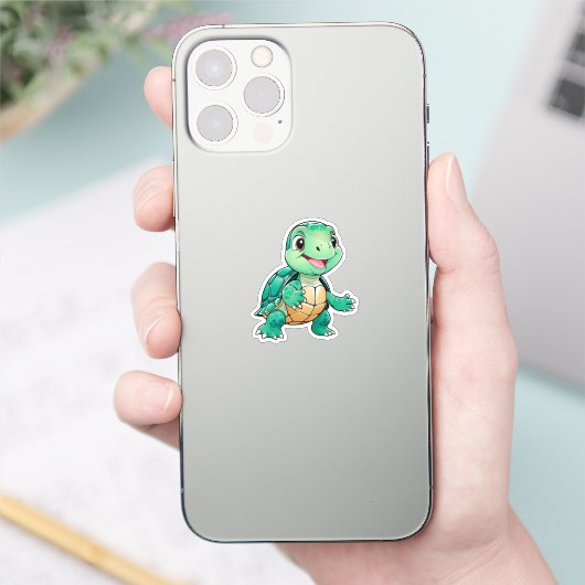 Sticker Tortue drôle (Téléphone)