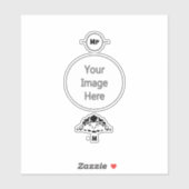 Sticker Tortue effrayée se cachant dans sa coque (Feuille)