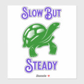 Sticker Tortue lente mais stable (Feuille)