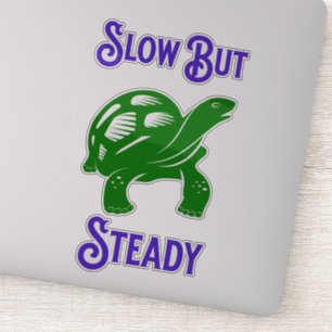 Sticker Tortue lente mais stable