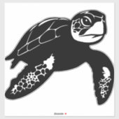 Sticker tortue marine - (Feuille)