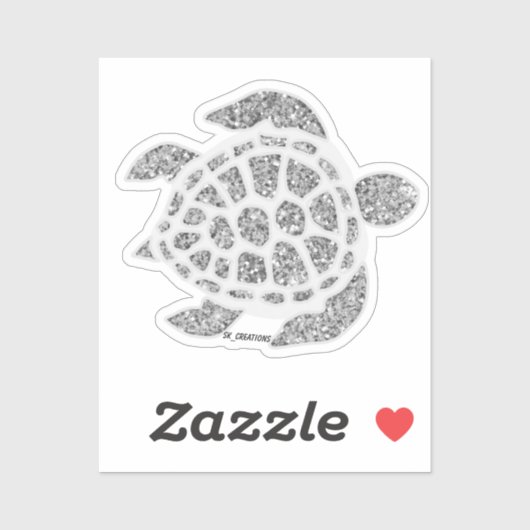 Sticker Tortue mousseuse (Feuille)