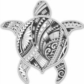 Sticker Tortue polynésienne (Devant)