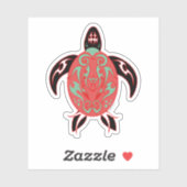 Sticker Tortue Totem (Feuille)