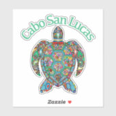 Sticker Tortue tribale Cabo San Lucas (Feuille)
