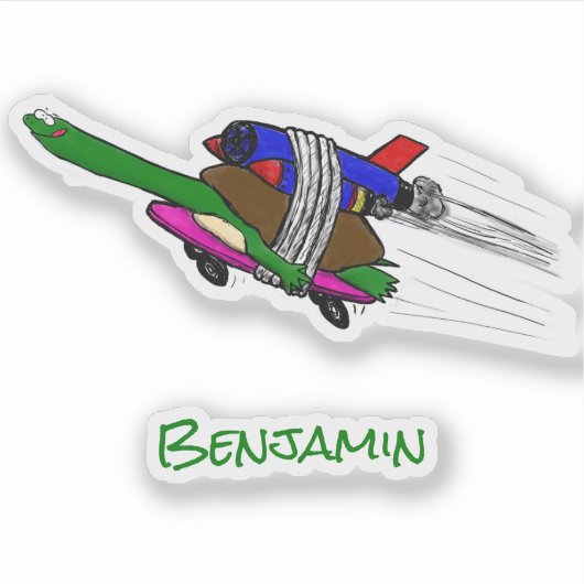 Sticker Tortue volante (Devant)