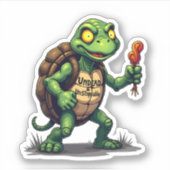 Sticker Tortue Zombie (Devant)