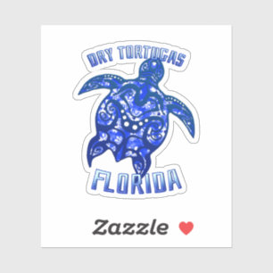 Sticker Tortugas Sec Florida Keys Vacation Tortue Tribale