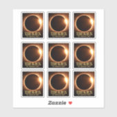 Sticker Total Eclipse Texas 2024 Personnalisé (Feuille)