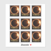 Sticker Total Solaire Eclipse Oklahoma 2024 Personnalisé (Feuille)