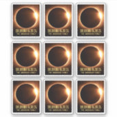 Sticker Total Solaire Eclipse Oklahoma 2024 Personnalisé (Devant)