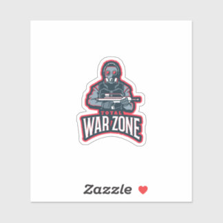 Sticker Total Warriors Competitive Gaming Gaming Logo Embl