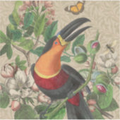 Sticker Toucan Jungle Tropical Bird Belle antique (Devant)