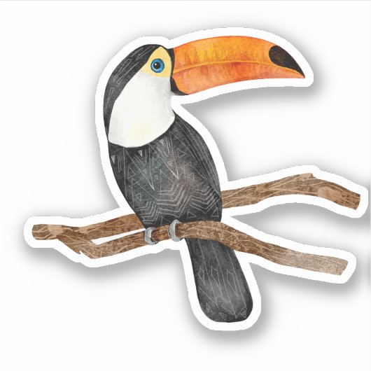 Sticker Toucan Nature tropicale des oiseaux (Devant)