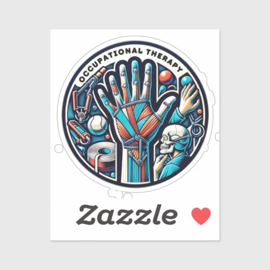 Sticker Touch thérapeutique - Art ergothérapie (Feuille)