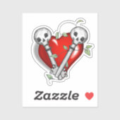 Sticker Touches de squelette (Feuille)