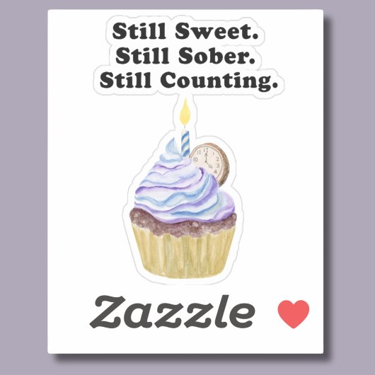 Sticker Toujours Doux. Toujours Sobre. Ça Compte Toujours.