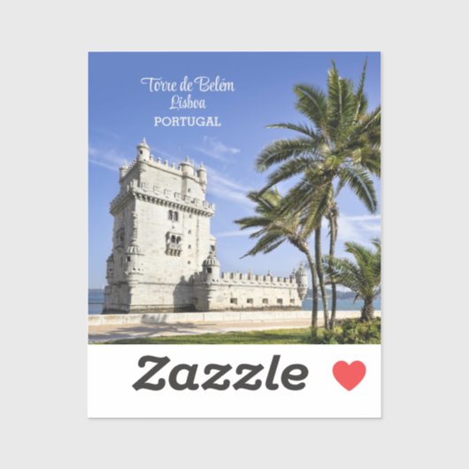 Sticker Tour de Belém, Lisbonne, Portugal (Feuille)