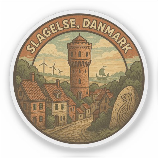 Sticker Tour de Slagelse Danemark (Devant)
