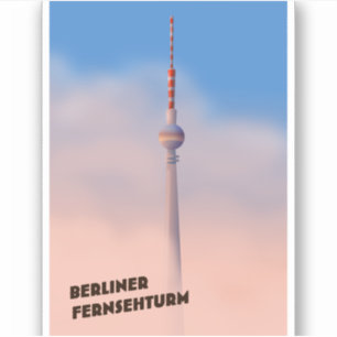 Sticker Tour de télévision de Berlin, Fernsehturm de Berli