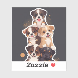 Sticker Tour des marionnettes - Art animal de compagnie mi