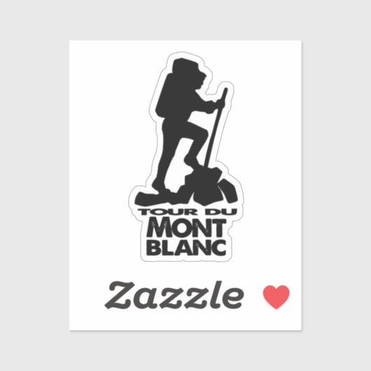 Sticker Tour du Mont Blanc (Feuille)