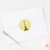 Sticker Tour Eiffel clair Twinkle - jaune (Enveloppe)