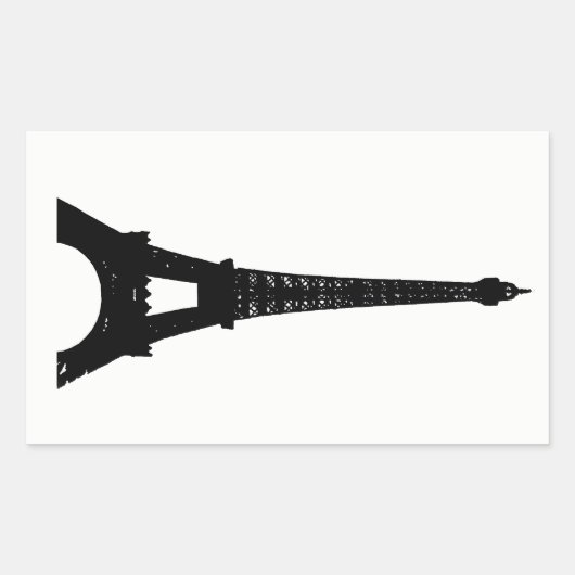 Sticker Tour Eiffel noir & blanc (Devant)