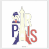 Sticker Tour Eiffel Paris (Feuille)