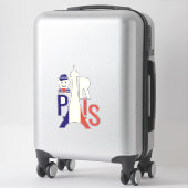 Sticker Tour Eiffel Paris (Sur valise)