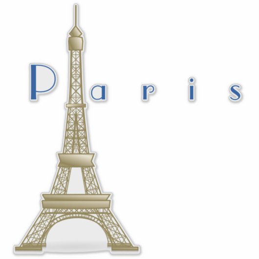 Sticker Tour Eiffel - Paris (Devant)