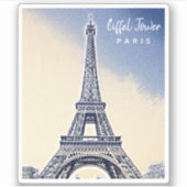 Sticker Tour Eiffel Paris France (Devant)