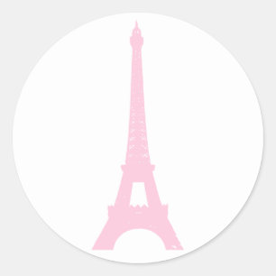 Sticker Tour Eiffel rose