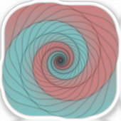 Sticker Tourbillon Cramoisi et Sarcelle (Recto)