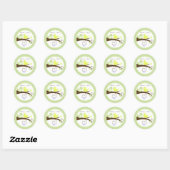Sticker tourbillonnant pour Mariage d'oiseaux (ver (Feuille)