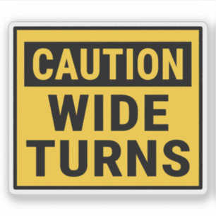 Sticker Tournages larges de prudence
