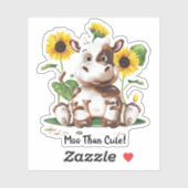 Sticker Tournelle de vache | Drôle (Feuille)