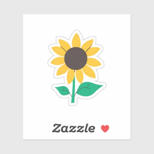 Sticker Tournesol (Feuille)