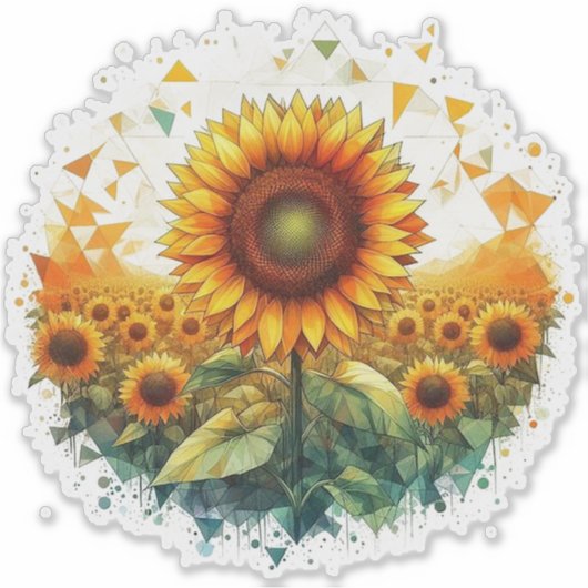 Sticker tournesol (Devant)