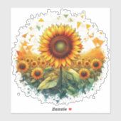 Sticker tournesol (Feuille)
