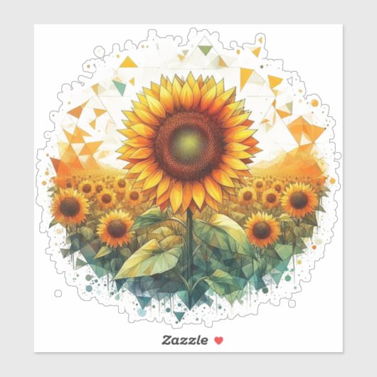Sticker tournesol (Feuille)