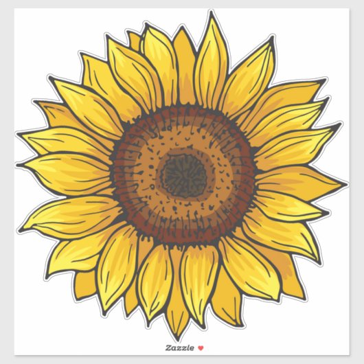 Sticker Tournesol (Feuille)