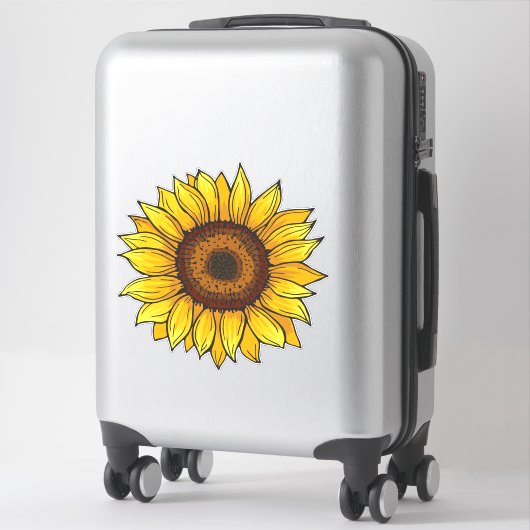 Sticker Tournesol (Sur valise)