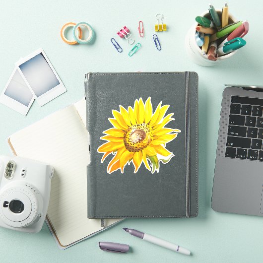 Sticker tournesol (Couverture iPad)
