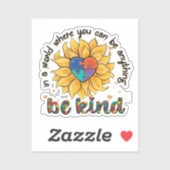 Sticker Tournesol autiste (Feuille)