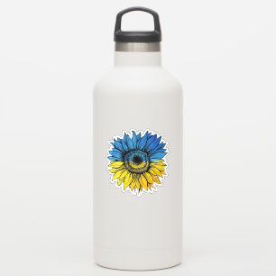 Sticker Tournesol bleu et jaune à l'ukrainienne