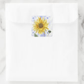 Sticker Tournesol Fleur vintage (Sac)